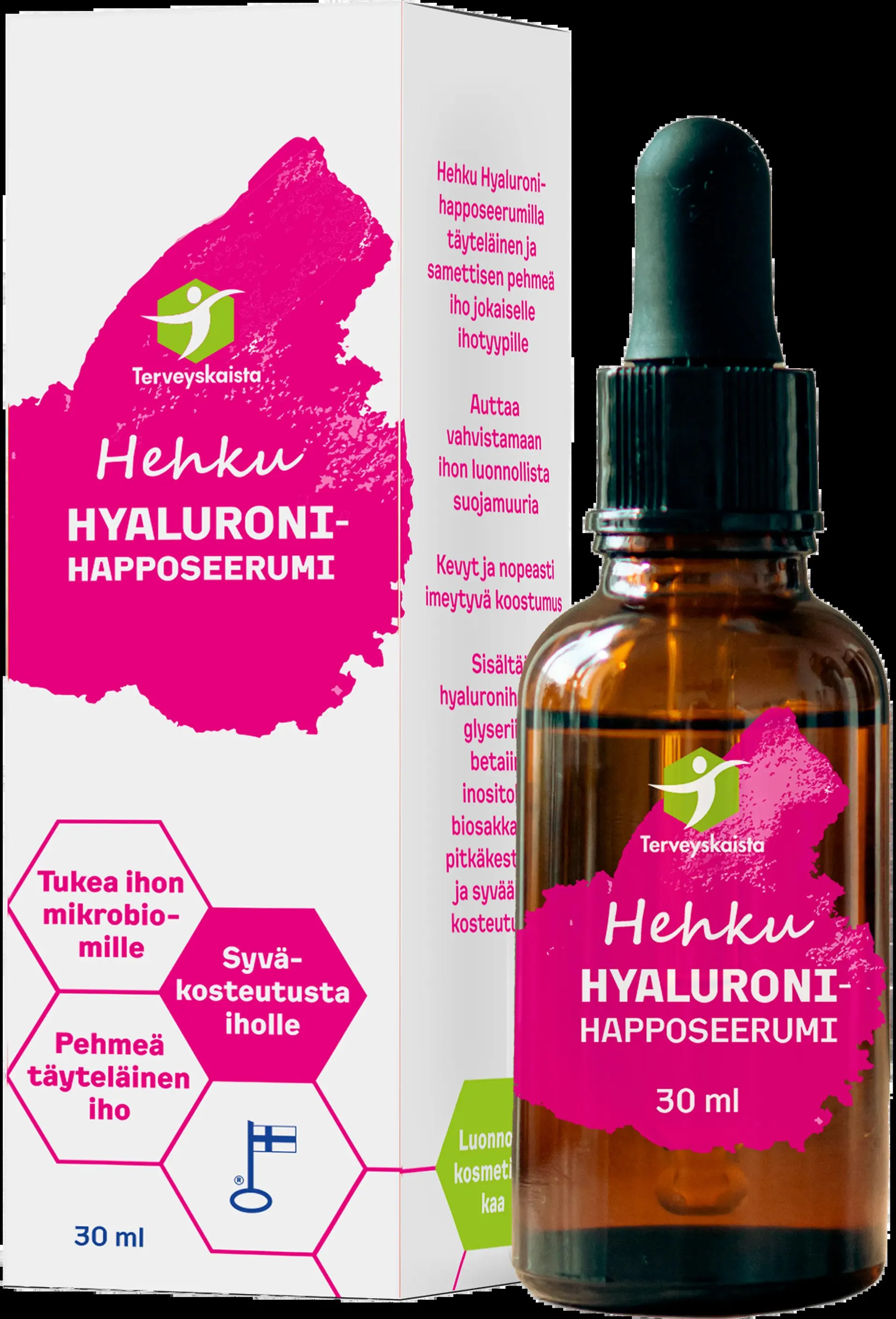 Terveyskaista Hehku Hyaluronihapposeerumi 30ml