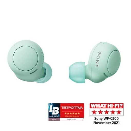 SONY WF-C500 TÄYSIN LANGATTOMAT KUULOKKEET VIHREÄ