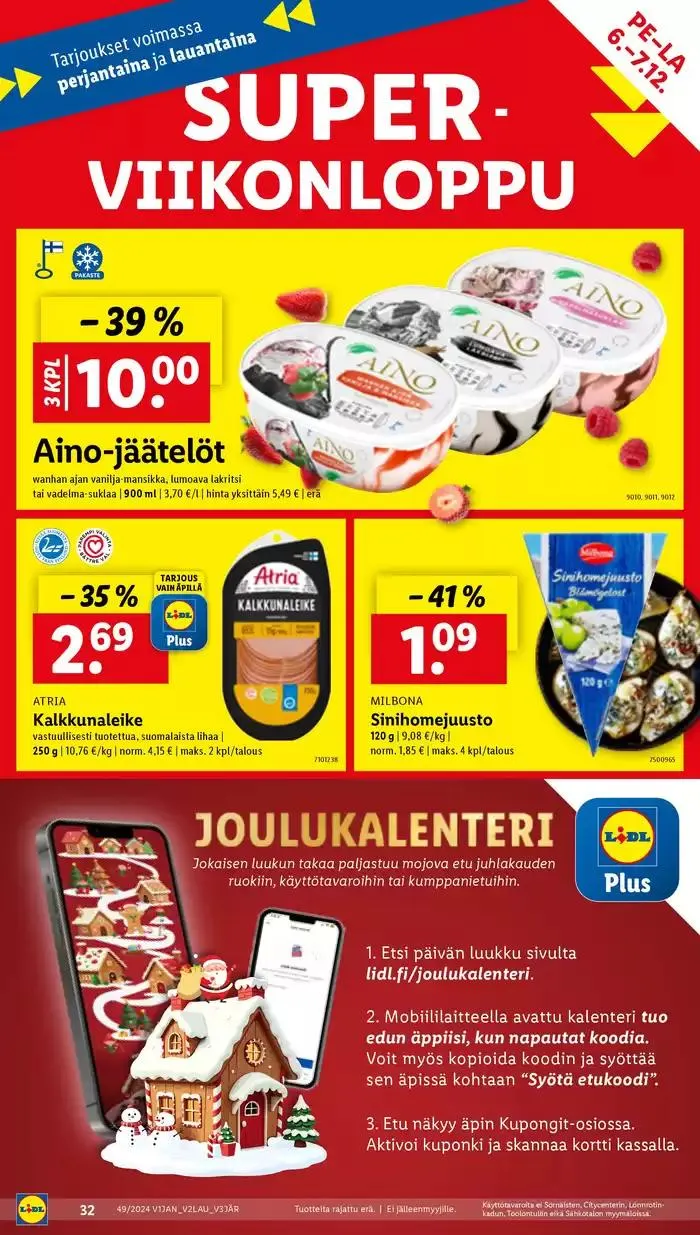 Lidl tarjoukset voimassa alkaen 2. joulukuuta - 11. joulukuuta 2024 - Tarjouslehti sivu 38