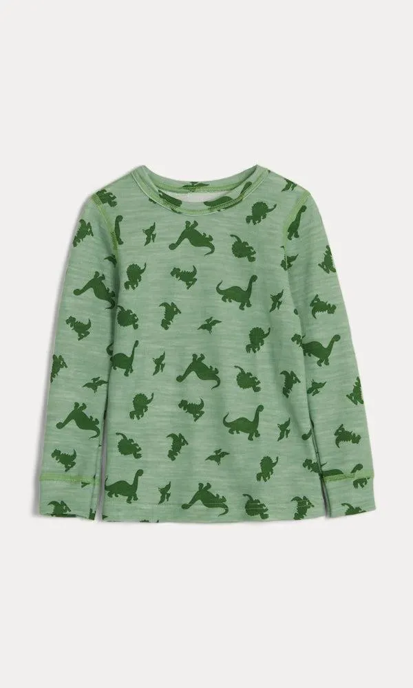 Pitkähihainen pusero merinovillaa ja viskoosia