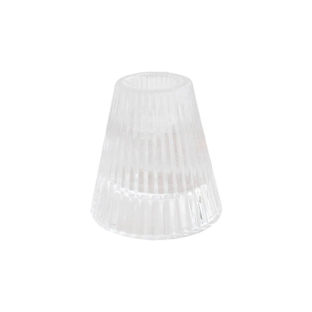 Antiikkikynttilän jalka 6x6cm lasia