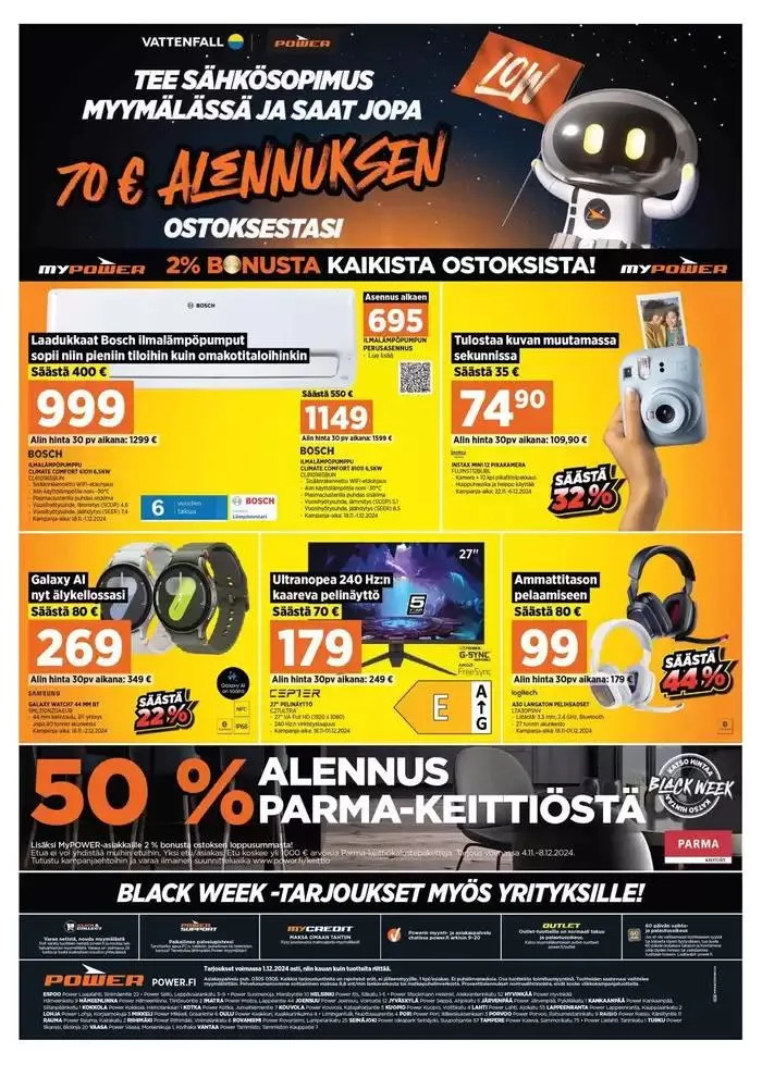Power tarjoukset voimassa alkaen 21. marraskuuta - 19. tammikuuta 2025 - Tarjouslehti sivu 19