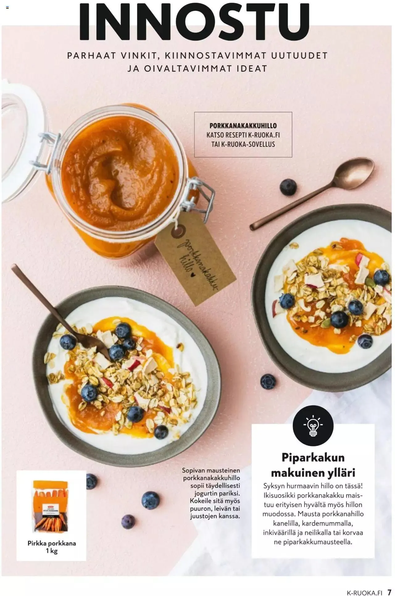 K-Market tarjoukset K-Ruoka 9/2023 voimassa alkaen 30. elokuuta - 3. lokakuuta 2023 - Tarjouslehti sivu 7