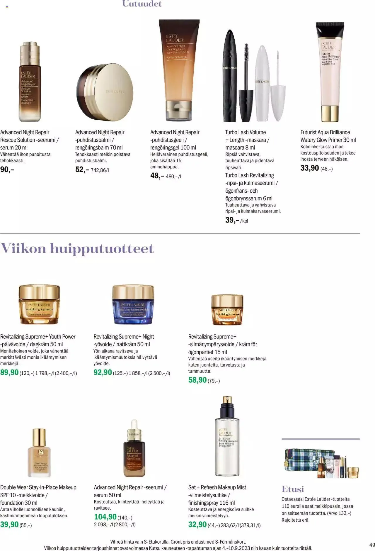 Sokos tarjoukset voimassa alkaen 4. syyskuuta - 8. lokakuuta 2023 - Tarjouslehti sivu 49