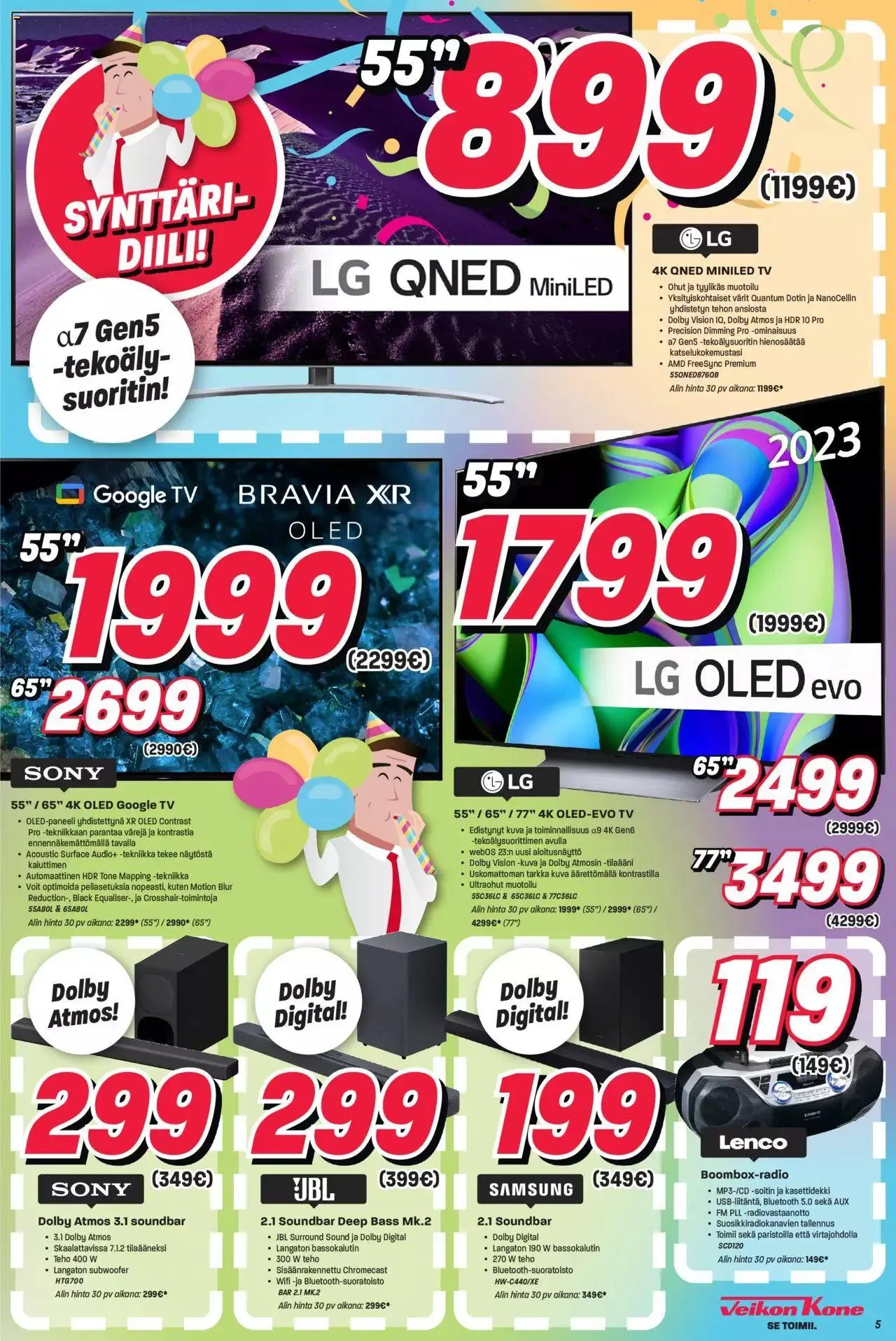 Veikon Kone tarjoukset voimassa alkaen 18. syyskuuta - 23. syyskuuta 2023 - Tarjouslehti sivu 5
