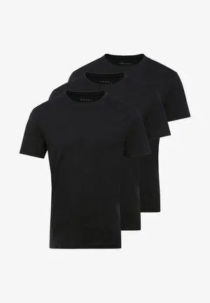 3 PACK - T-paita - black