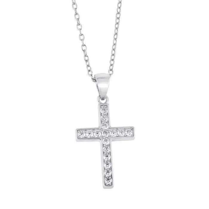 Plus hopearistikaulakoru HP-0784