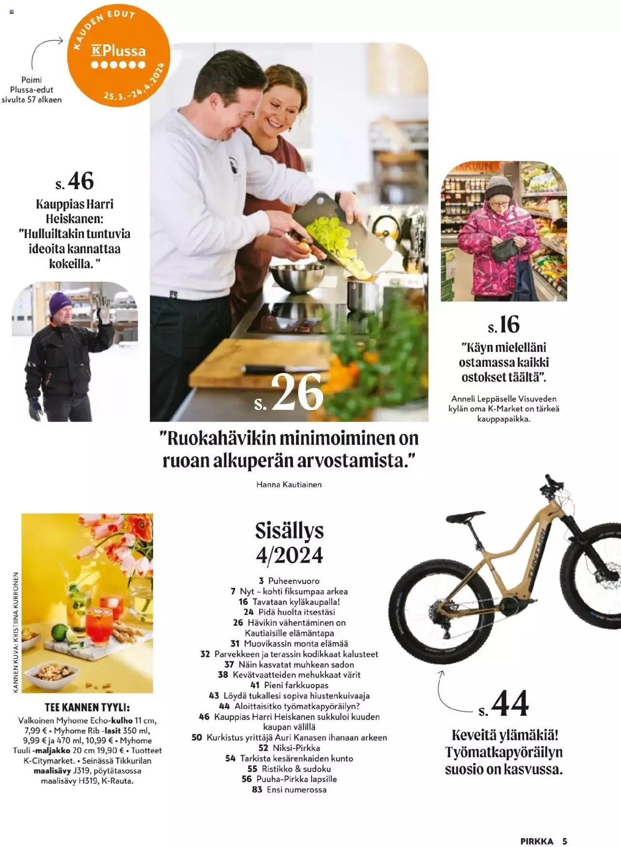K-Market - Pirkka voimassa alkaen 27. maaliskuuta - 23. huhtikuuta 2024 - Tarjouslehti sivu 5