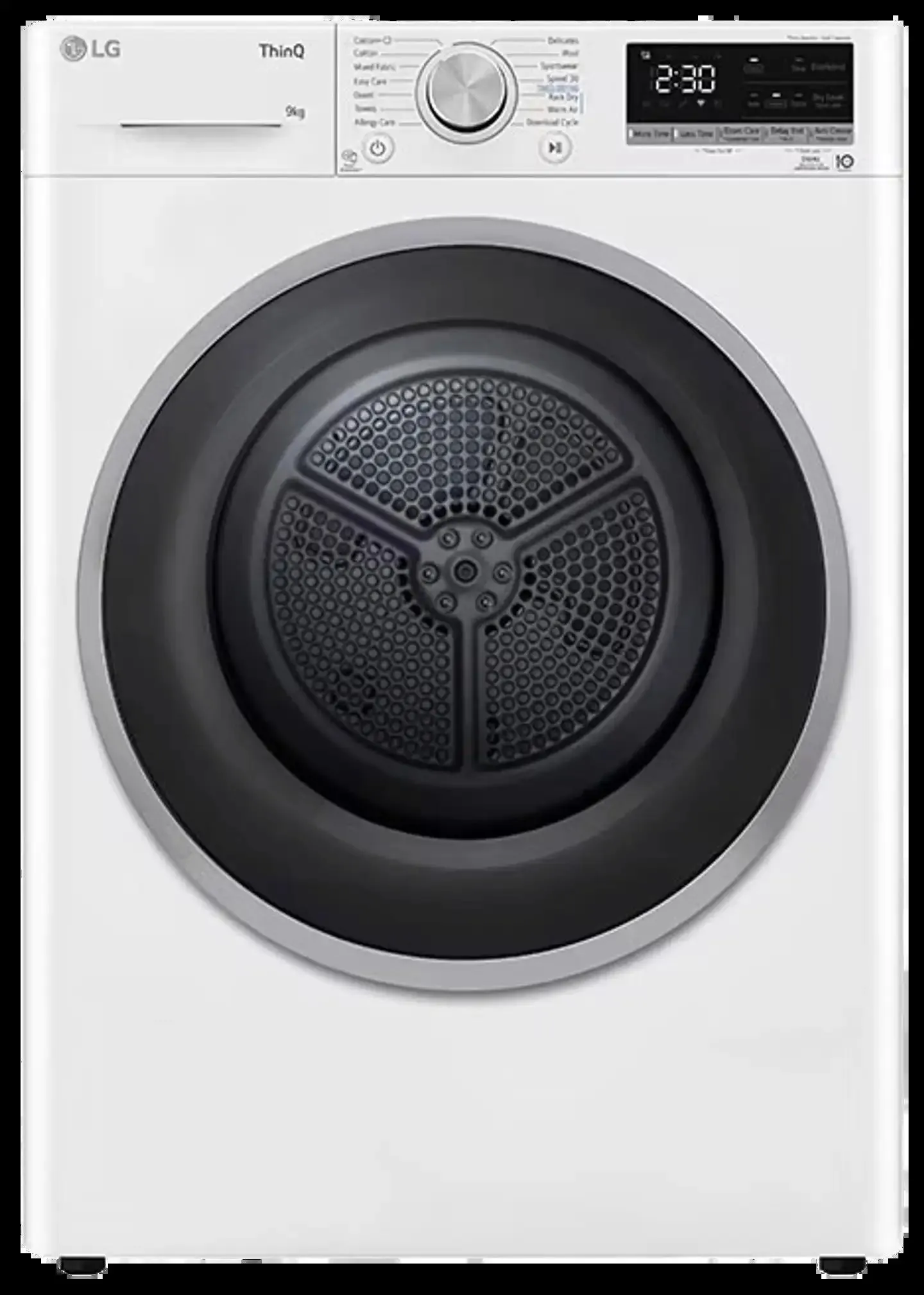 LG kuivausrumpu RH90V5AV7N 9kg valkoinen