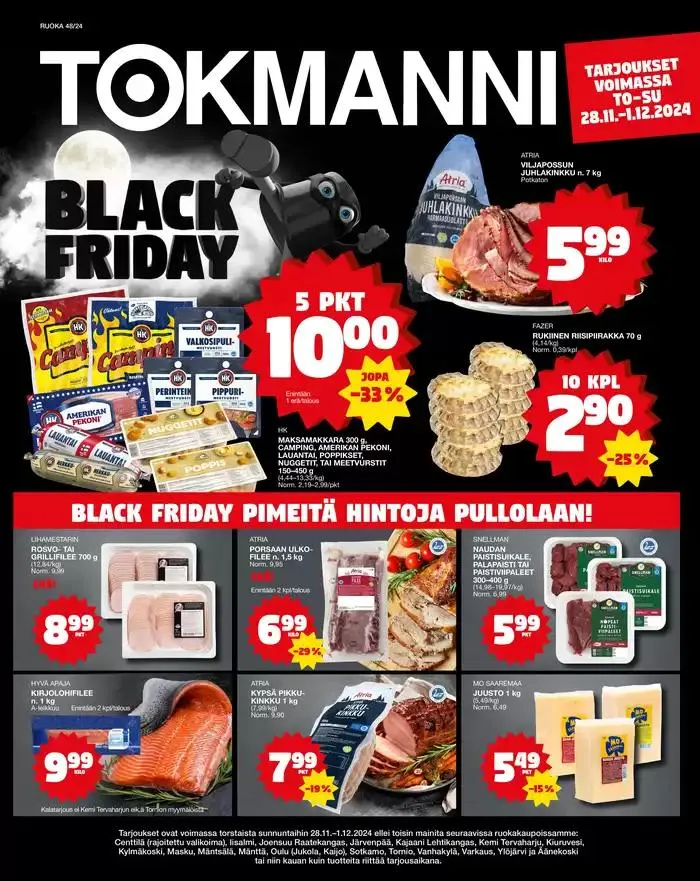 Ruokatarjoukset voimassa alkaen 28. marraskuuta - 12. joulukuuta 2024 - Tarjouslehti sivu 1