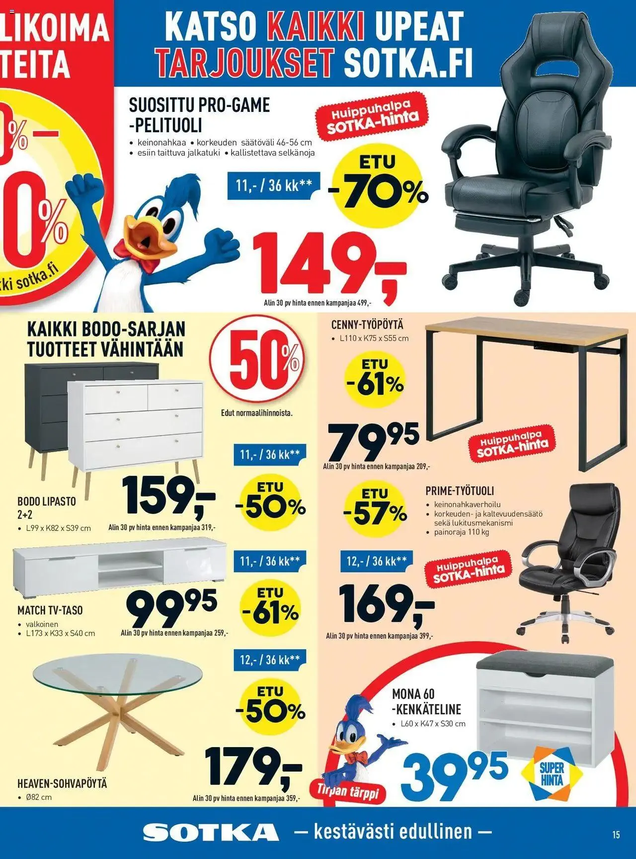 Sotka tarjoukset voimassa alkaen 1. lokakuuta - 31. joulukuuta 2024 - Tarjouslehti sivu 15