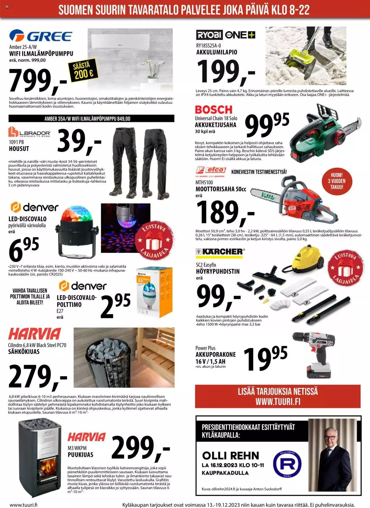 Tuuri tarjoukset voimassa alkaen 13. joulukuuta - 19. joulukuuta 2023 - Tarjouslehti sivu 11