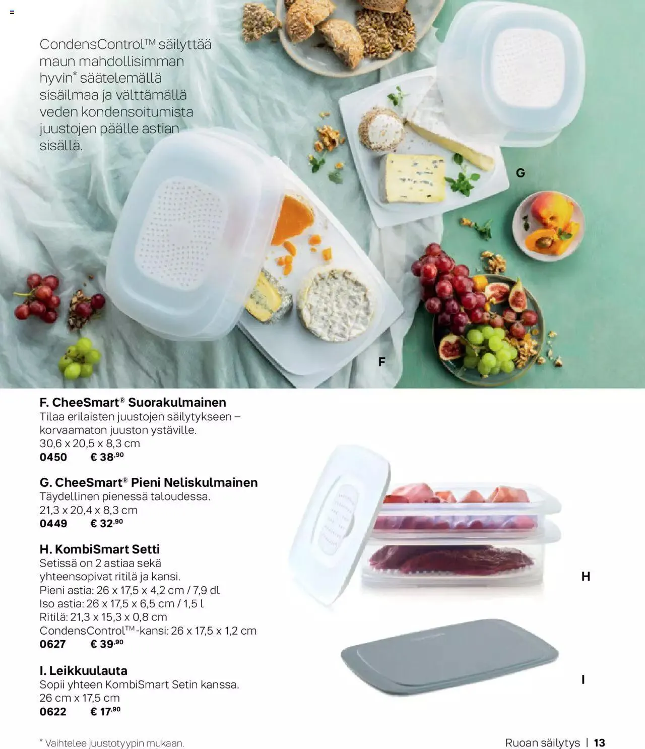 Tupperware tarjoukset Syksy / Talvi 2023-24 voimassa alkaen 29. syyskuuta - 31. joulukuuta 2023 - Tarjouslehti sivu 13