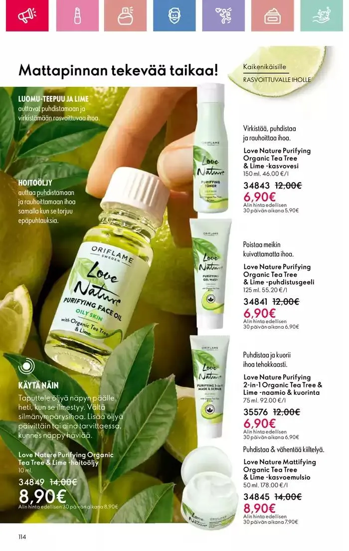 Oriflame tarjoukset voimassa alkaen 9. maaliskuuta - 29. maaliskuuta 2025 - Tarjouslehti sivu 114