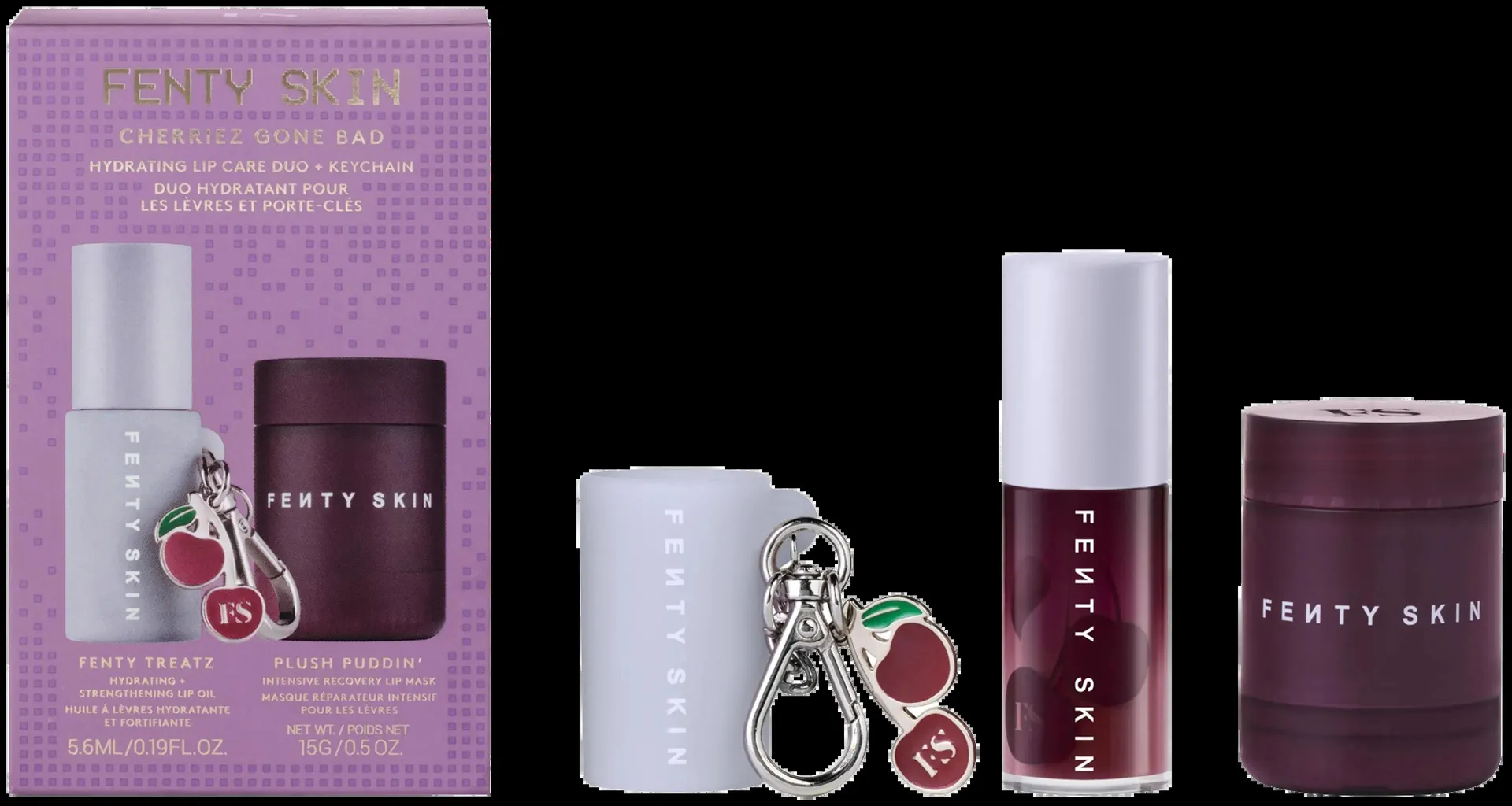 Fenty Skin Sweet Cherriez Limited Edition Black Cherry -huulihoitosetti