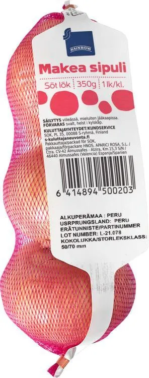 Rainbow makeasipuli 350g