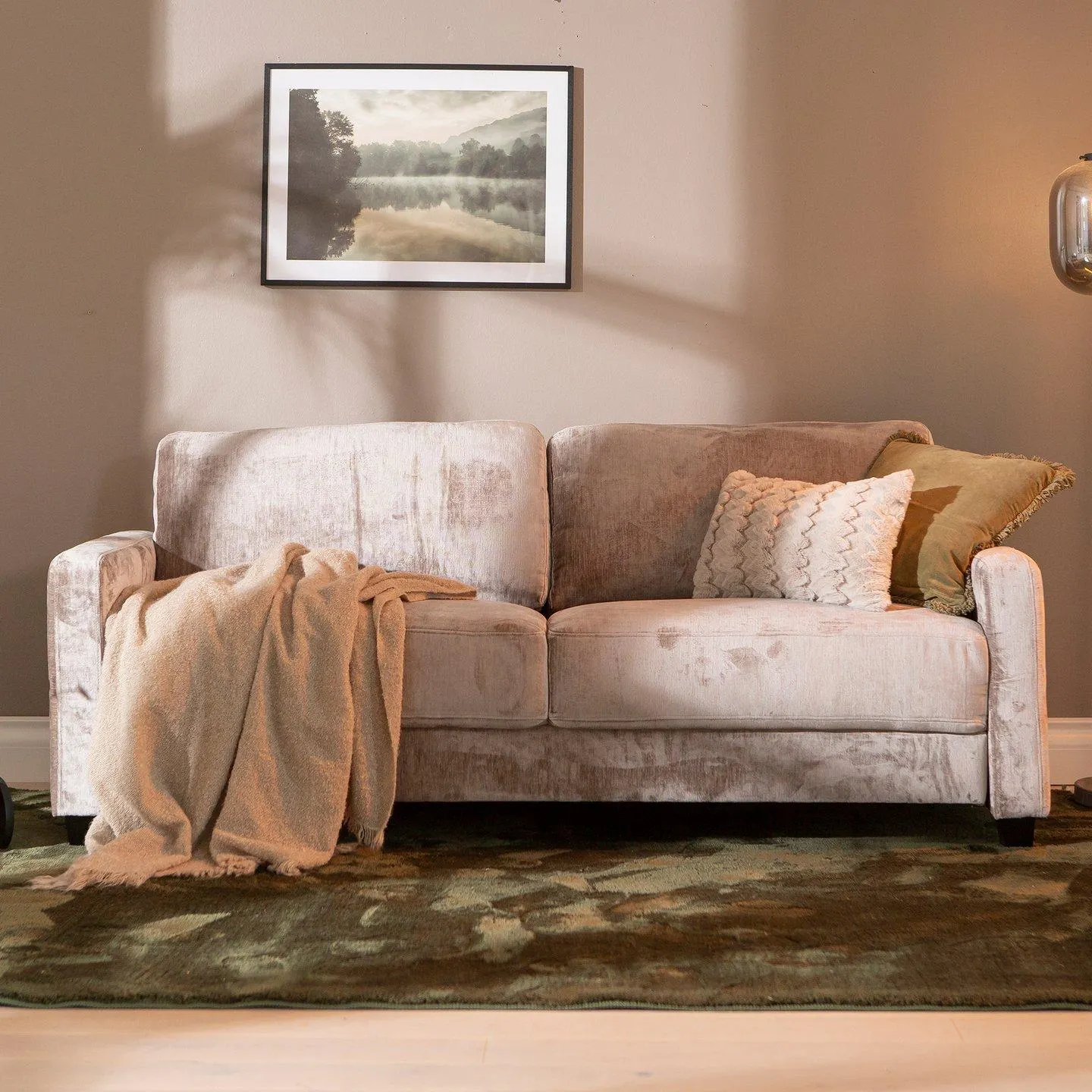 3-istuttava sohva harmaanruskea