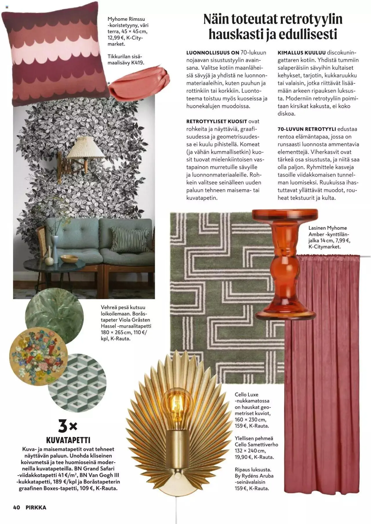 K-Market tarjoukset Pirkka 9/2023 voimassa alkaen 30. elokuuta - 3. lokakuuta 2023 - Tarjouslehti sivu 40