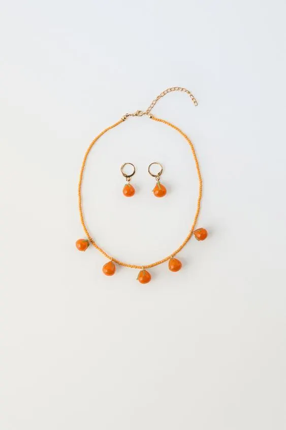 FRUIT EARRINGS AND NECKLACE PACK