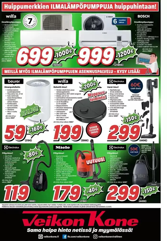Veikon Kone tarjoukset voimassa alkaen 6. maaliskuuta - 15. maaliskuuta 2025 - Tarjouslehti sivu 8