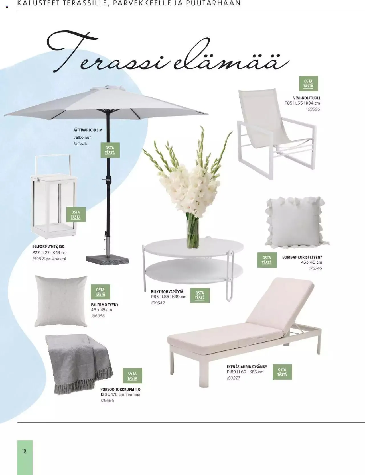 Masku - Kesäkalustekuvasto 2023 voimassa alkaen 10. huhtikuuta - 31. joulukuuta 2023 - Tarjouslehti sivu 10