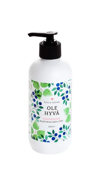 Hoitoaine, mustikka-ksylitoli, 350 ml