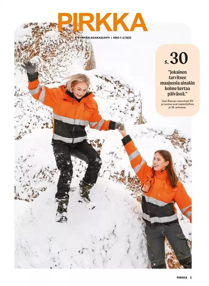 Pirkka 1/2025 voimassa alkaen 5. helmikuuta - 19. helmikuuta 2025 - Tarjouslehti sivu 5