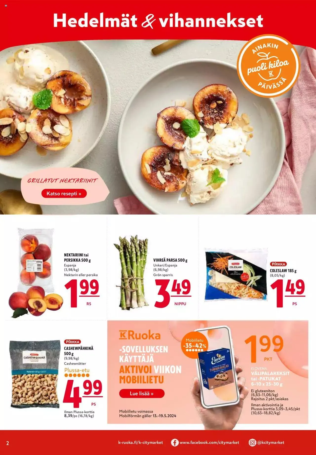 K-Citymarket - Tarjoukset voimassa alkaen 13. toukokuuta - 14. toukokuuta 2024 - Tarjouslehti sivu 2