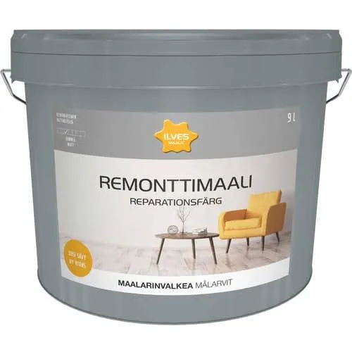 Ilves remonttimaali 9L maalarinvalkoinen
