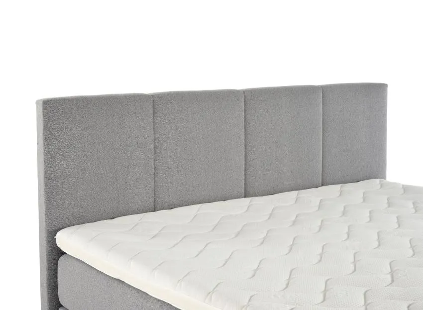 VISCOLUX-sängynpääty L 170 cm, raita-tikkaus., vaaleanharmaa