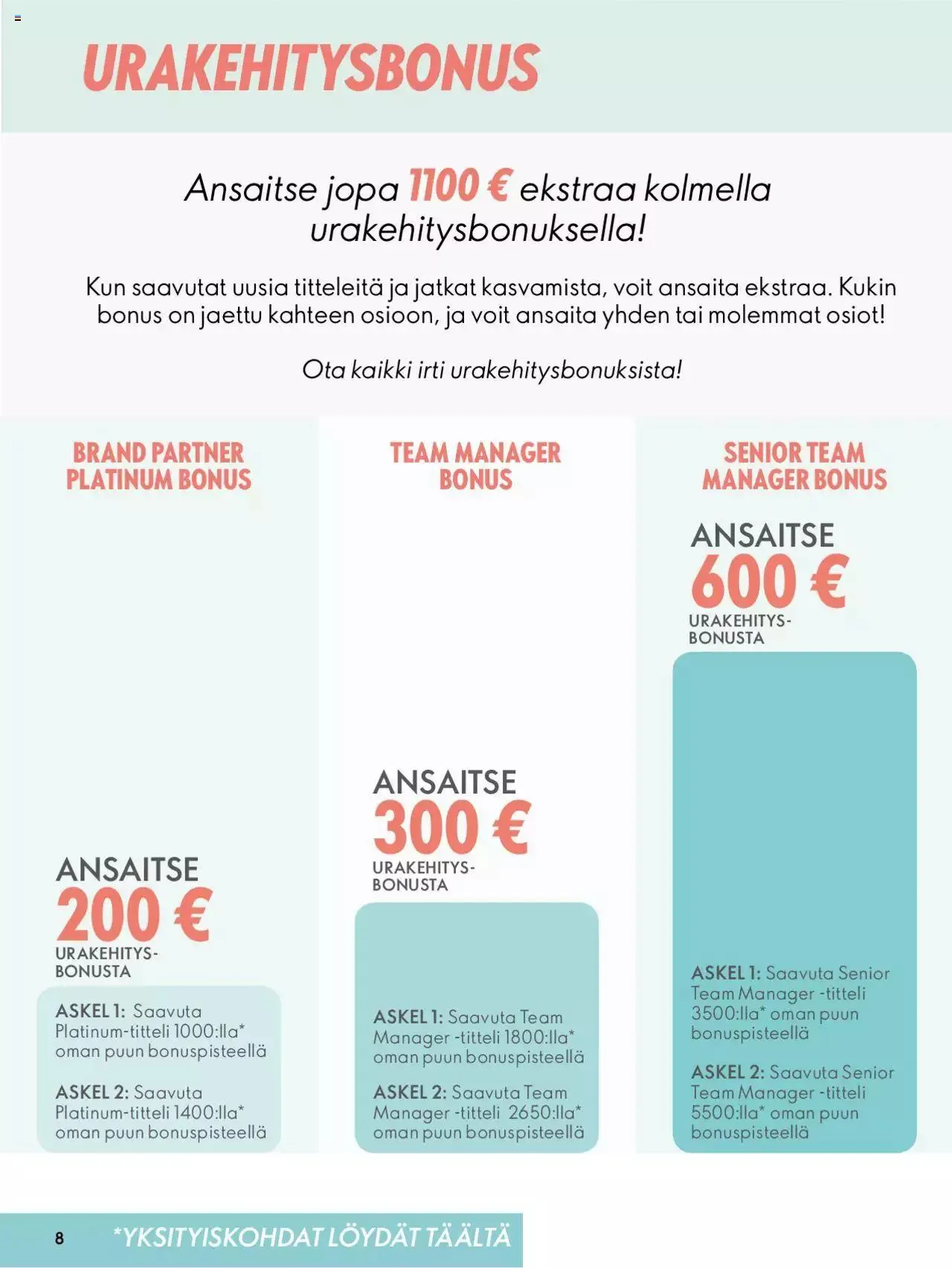 Oriflame Täydellinen Startti voimassa alkaen 28. elokuuta - 31. joulukuuta 2023 - Tarjouslehti sivu 8