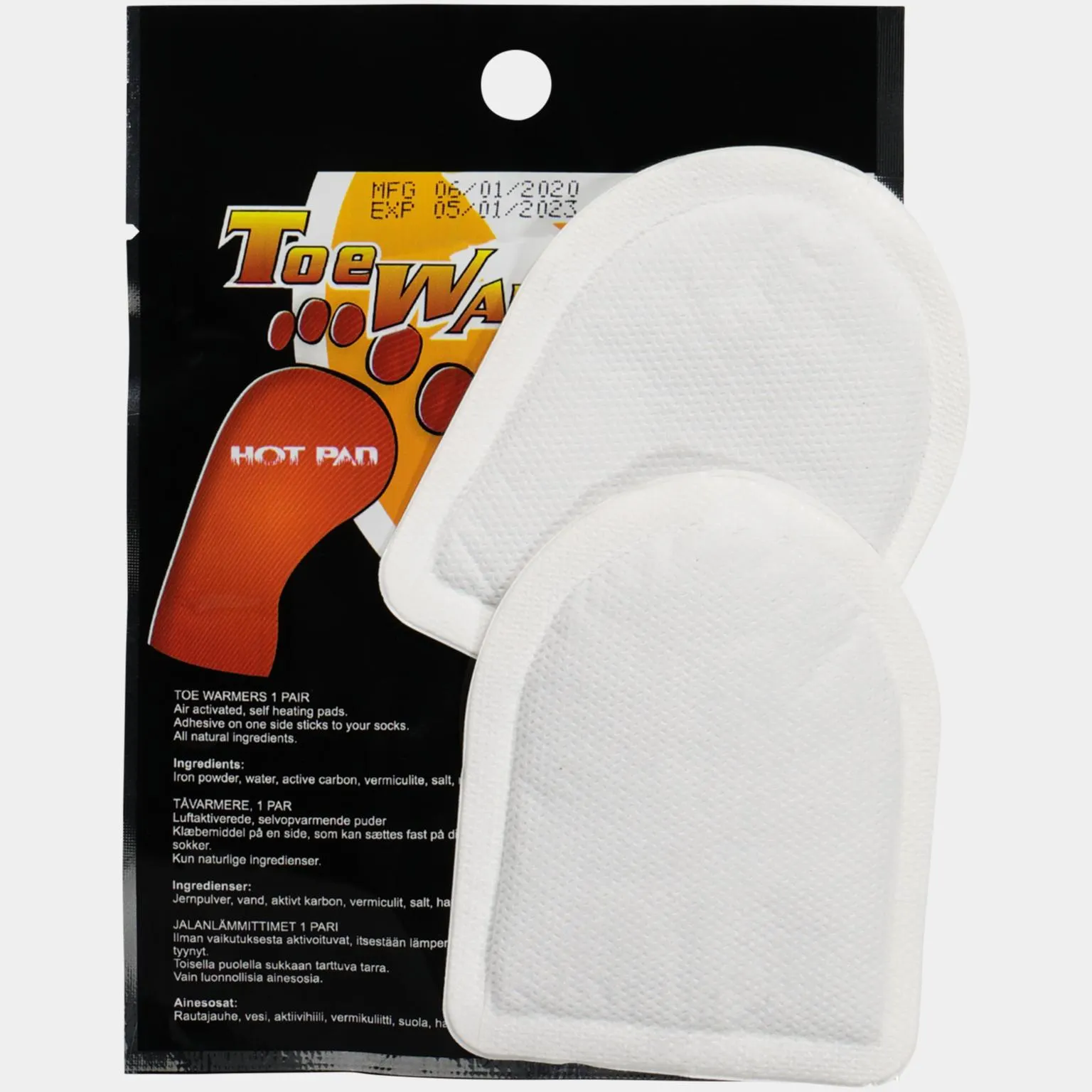 Toe Warmers, varpaanlämmitin - Valkoinen