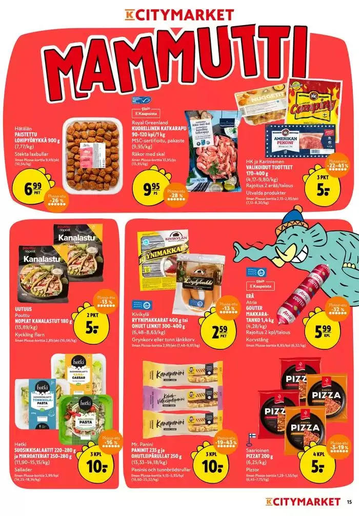 K-citymarket tarjoukset voimassa alkaen 13. maaliskuuta - 23. maaliskuuta 2025 - Tarjouslehti sivu 15