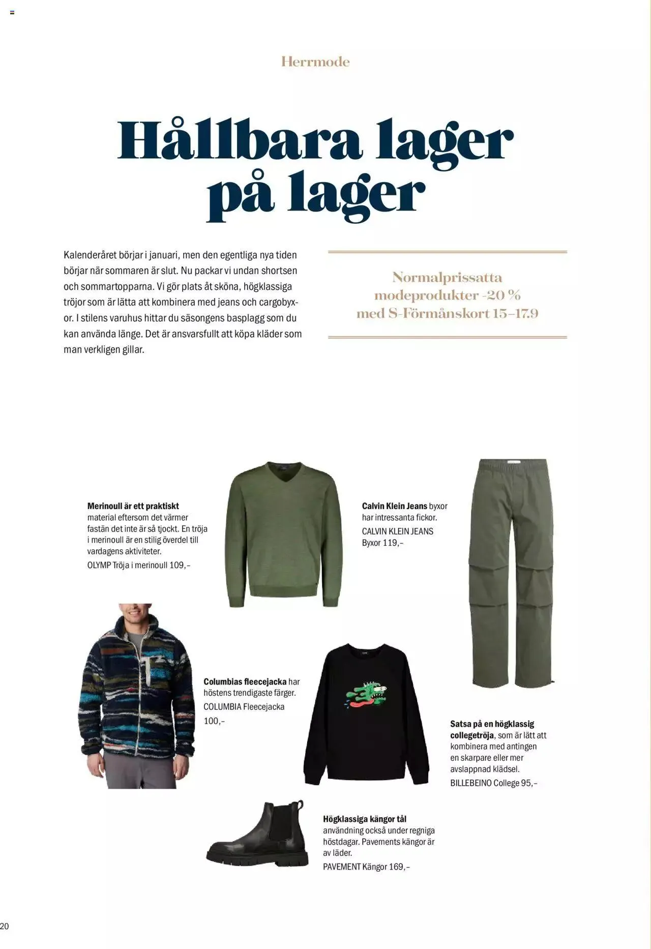 Sokos - Sokos kuvasto ruotsi syyskuu 2023 voimassa alkaen 4. syyskuuta - 8. lokakuuta 2023 - Tarjouslehti sivu 20