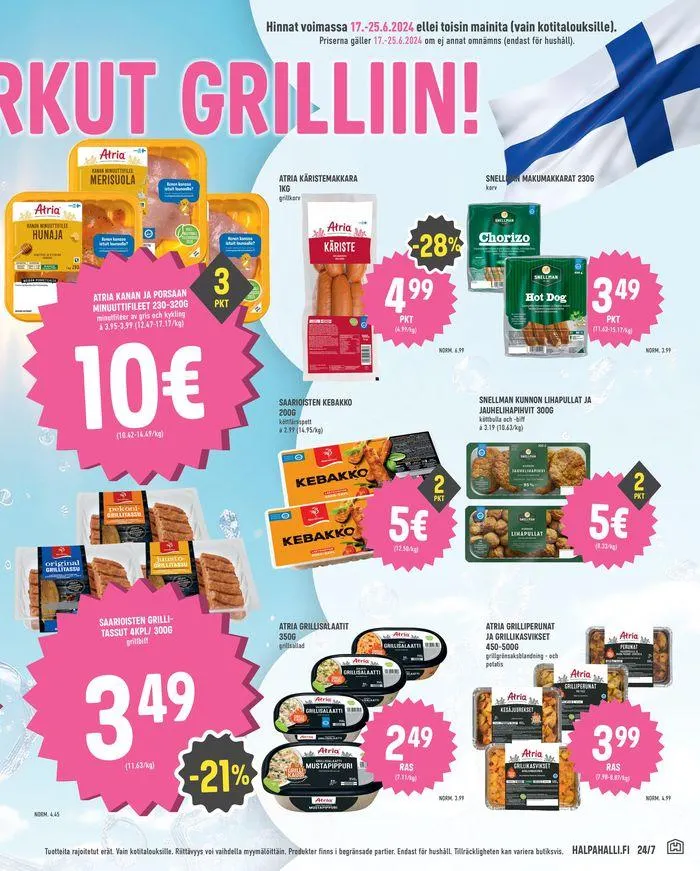 Halpa Juhannus! voimassa alkaen 18. kesäkuuta - 25. kesäkuuta 2024 - Tarjouslehti sivu 3