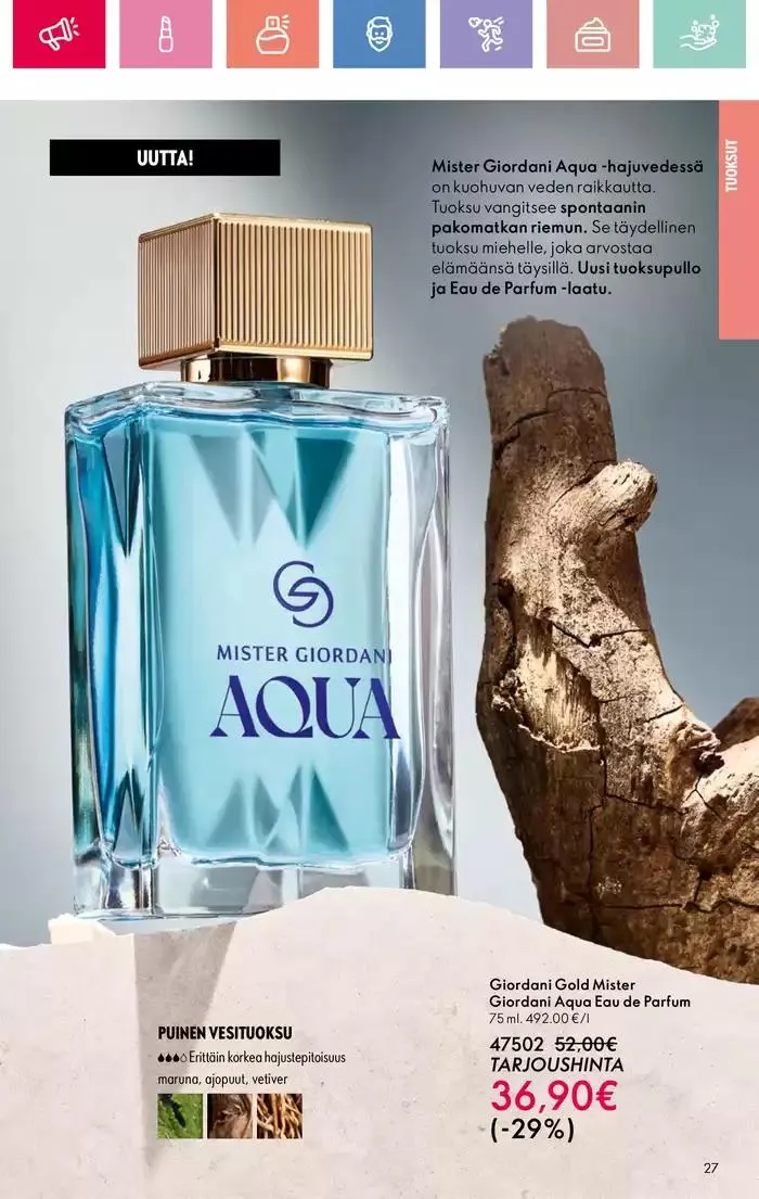 Oriflame tarjoukset voimassa alkaen 9. maaliskuuta - 29. maaliskuuta 2025 - Tarjouslehti sivu 27