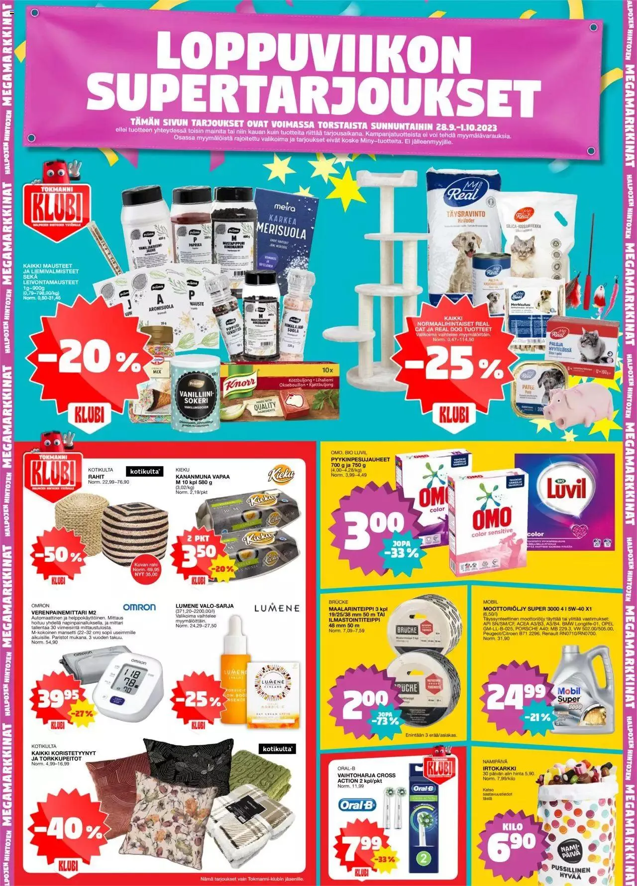 Tokmanni tarjoukset voimassa alkaen 25. syyskuuta - 1. lokakuuta 2023 - Tarjouslehti sivu 12