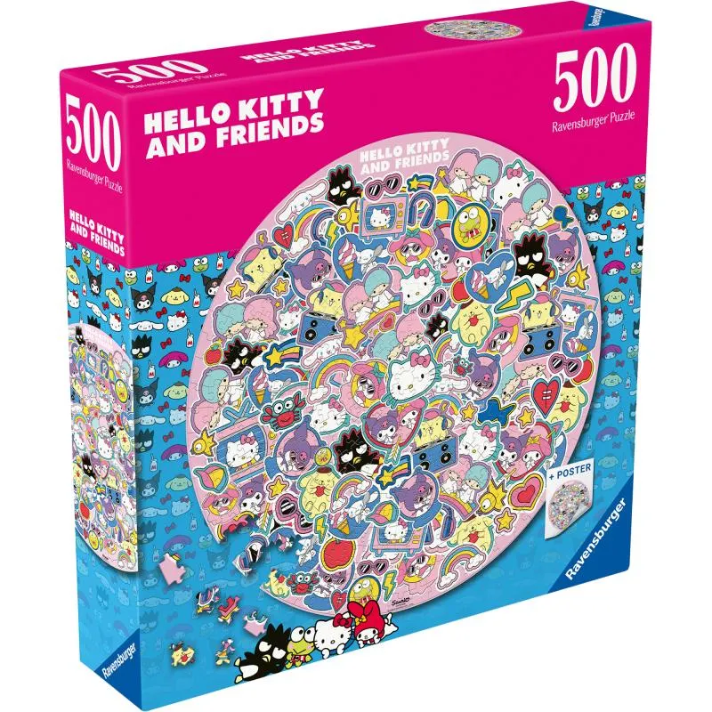 Palapeli Ravensburger 500 palaa Hello Kitty Circular