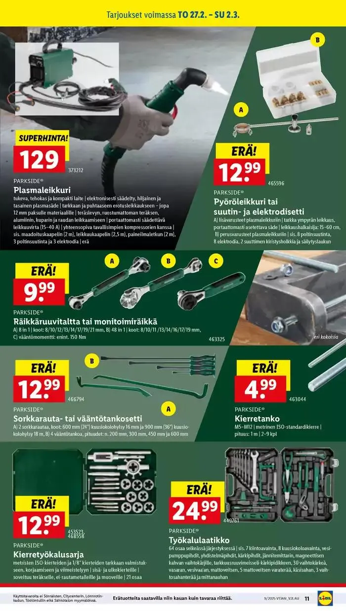 Mahtavia alennuksia valituista tuotteista voimassa alkaen 24. helmikuuta - 5. maaliskuuta 2025 - Tarjouslehti sivu 11