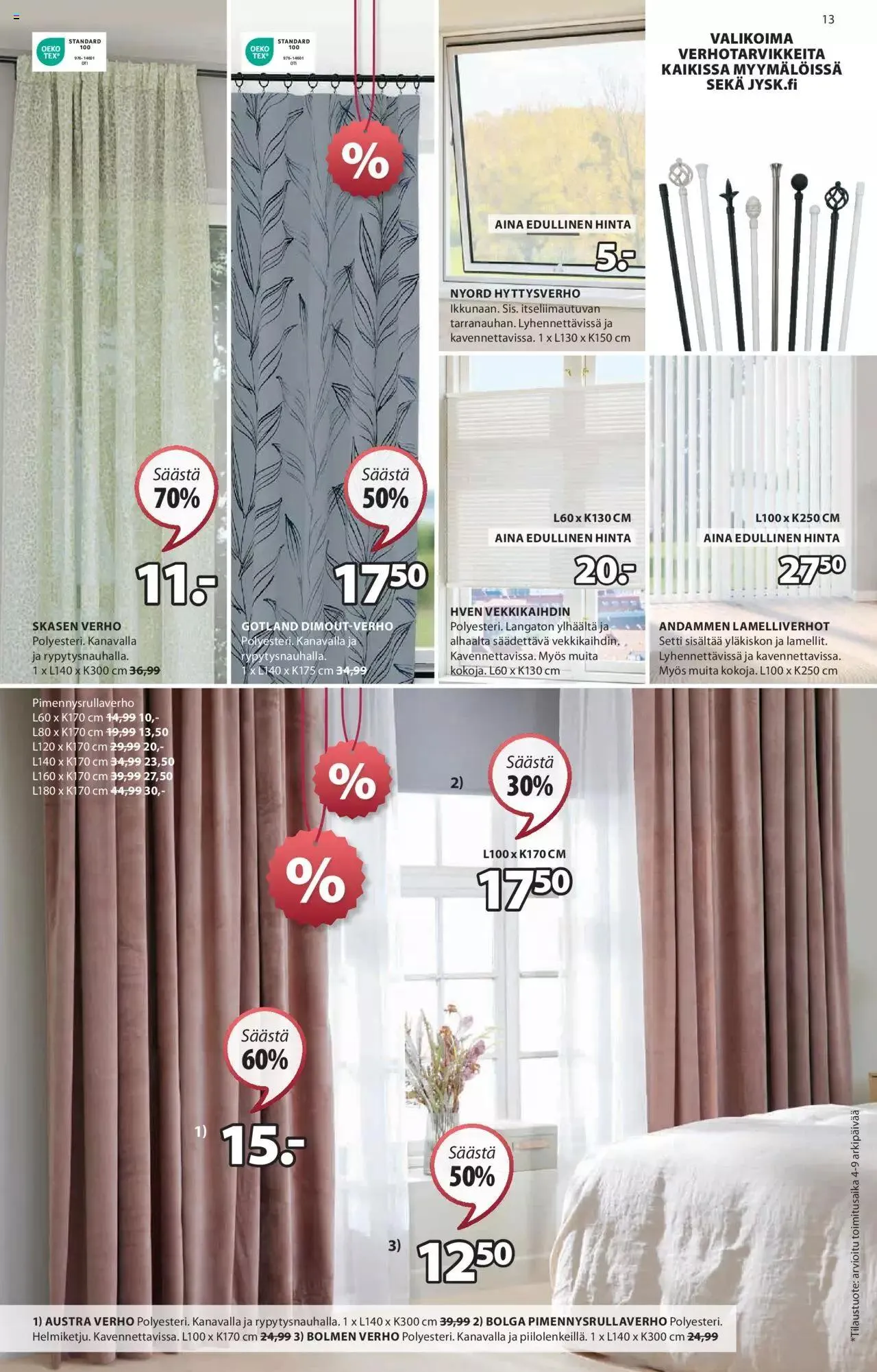 JYSK tarjoukset voimassa alkaen 1. heinäkuuta - 31. joulukuuta 2024 - Tarjouslehti sivu 13