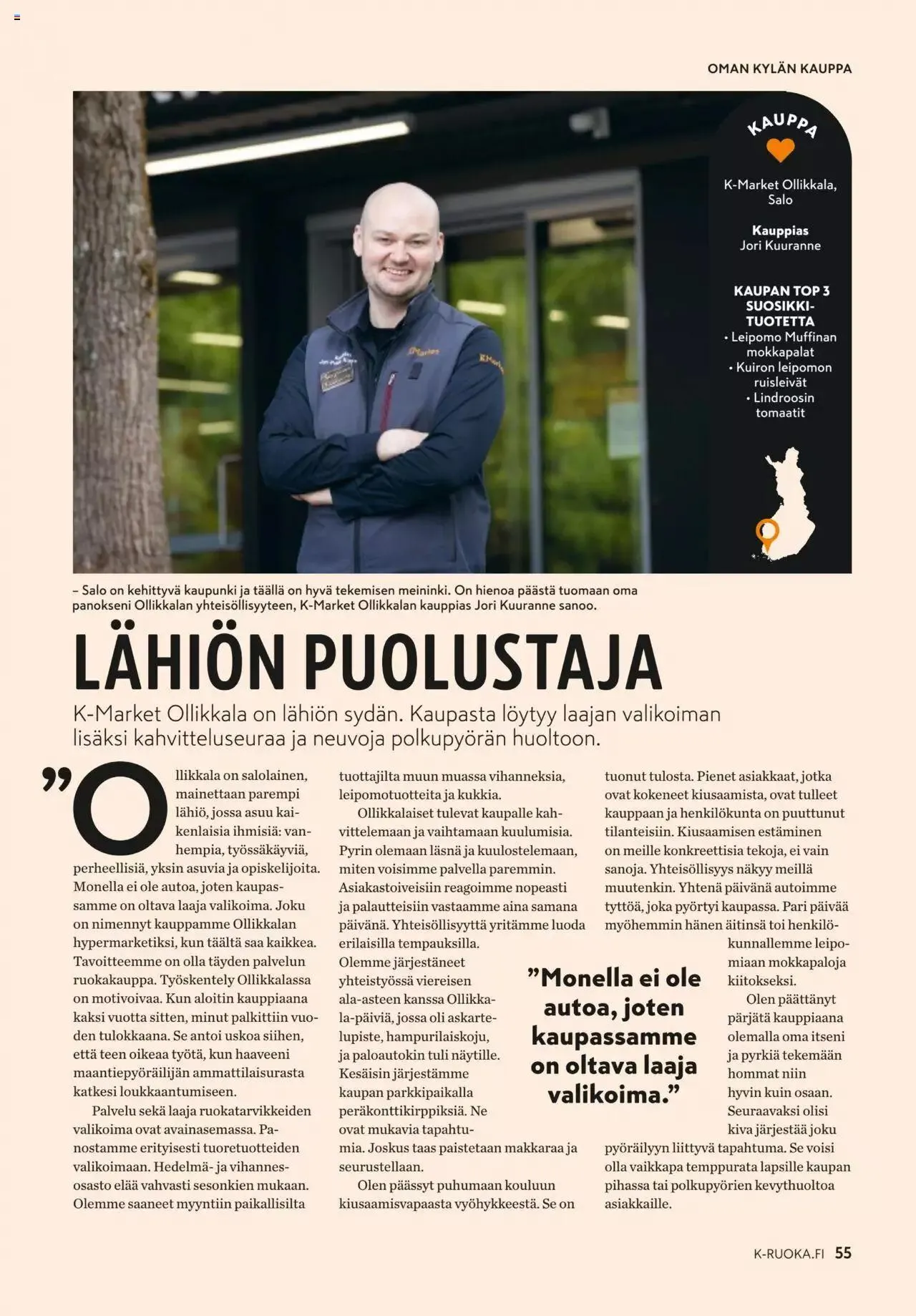K-Citymarket - K-Ruoka voimassa alkaen 4. lokakuuta - 31. lokakuuta 2023 - Tarjouslehti sivu 55