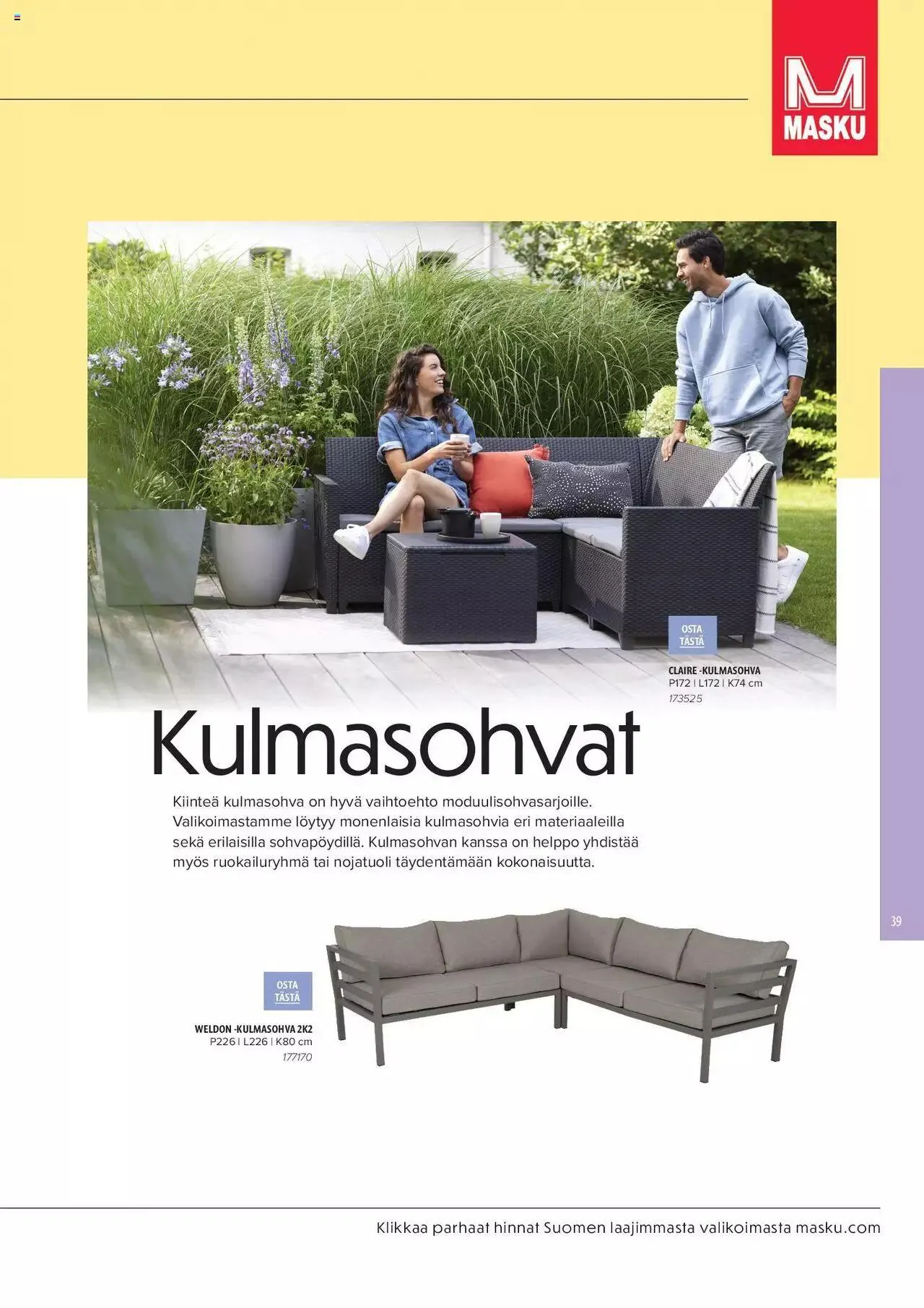 Masku tarjoukset - KESÄ 2024 voimassa alkaen 1. huhtikuuta - 31. joulukuuta 2024 - Tarjouslehti sivu 39