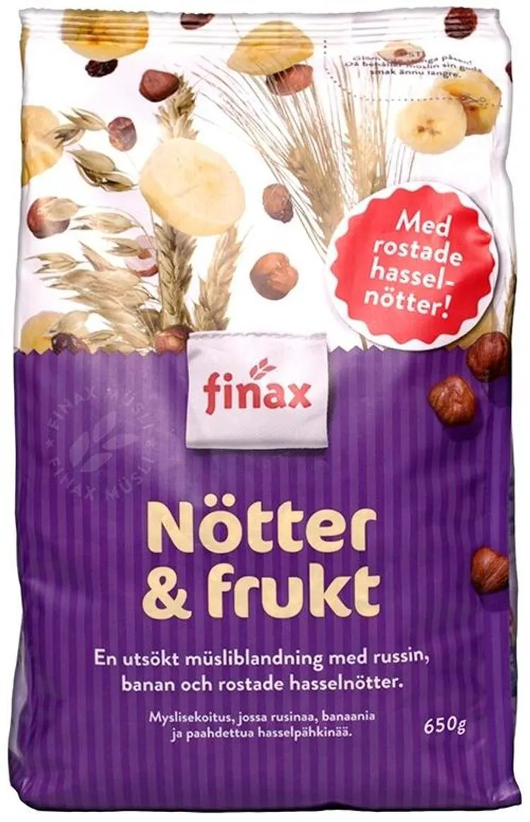 Finax Mysli Pähkinä & Hedelmä 650g