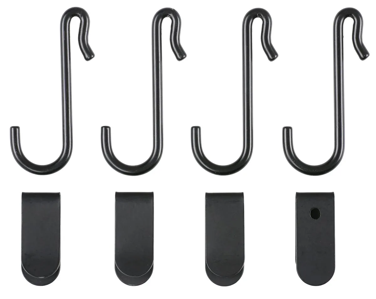 Koukut ja klipsit metalliverkkoon, 8 kpl