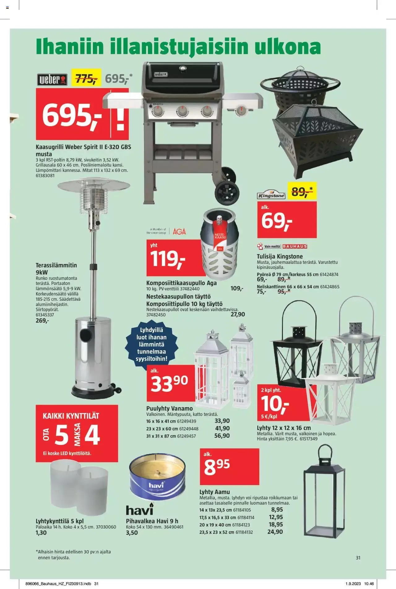 Bauhaus tarjoukset voimassa alkaen 13. syyskuuta - 3. lokakuuta 2023 - Tarjouslehti sivu 31