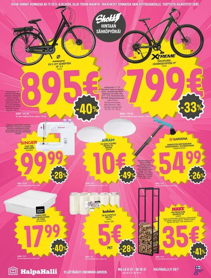 HalpaHalli tarjoukset voimassa alkaen 24. syyskuuta - 8. lokakuuta 2024 - Tarjouslehti sivu 16