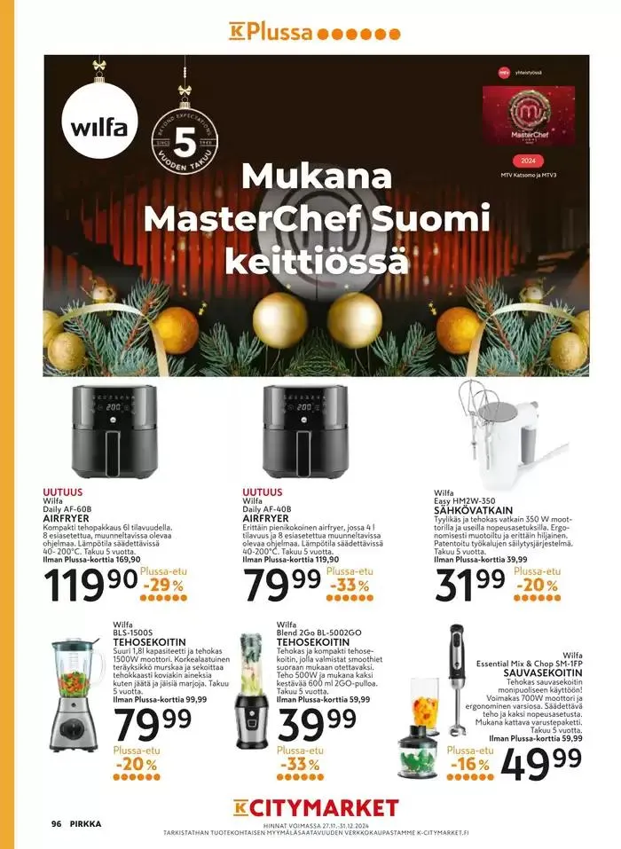 Pirkka 12/2024 voimassa alkaen 27. marraskuuta - 11. joulukuuta 2024 - Tarjouslehti sivu 103