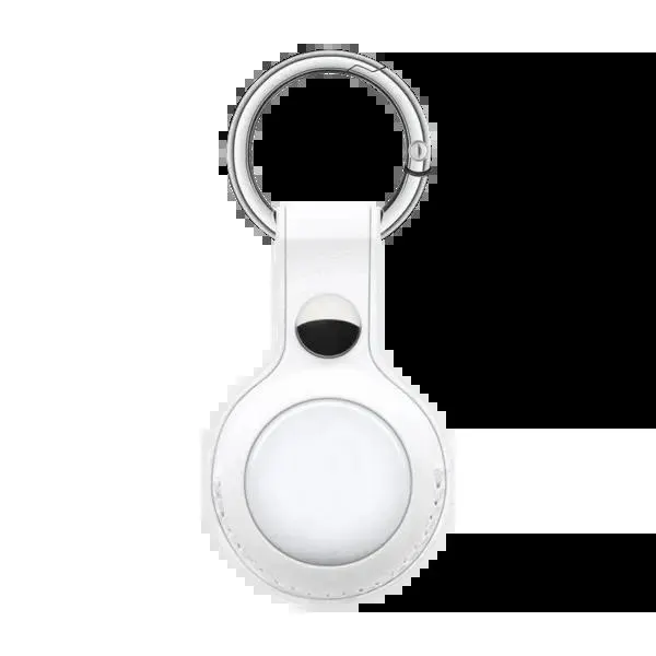Triacle avaimenperä AirTag/Triacle X-Mark Two nahka, valkoinen