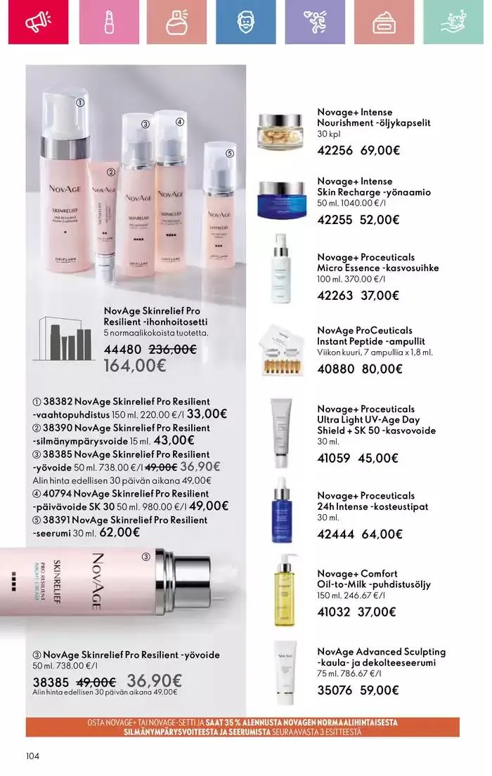Oriflame tarjoukset voimassa alkaen 9. maaliskuuta - 29. maaliskuuta 2025 - Tarjouslehti sivu 104