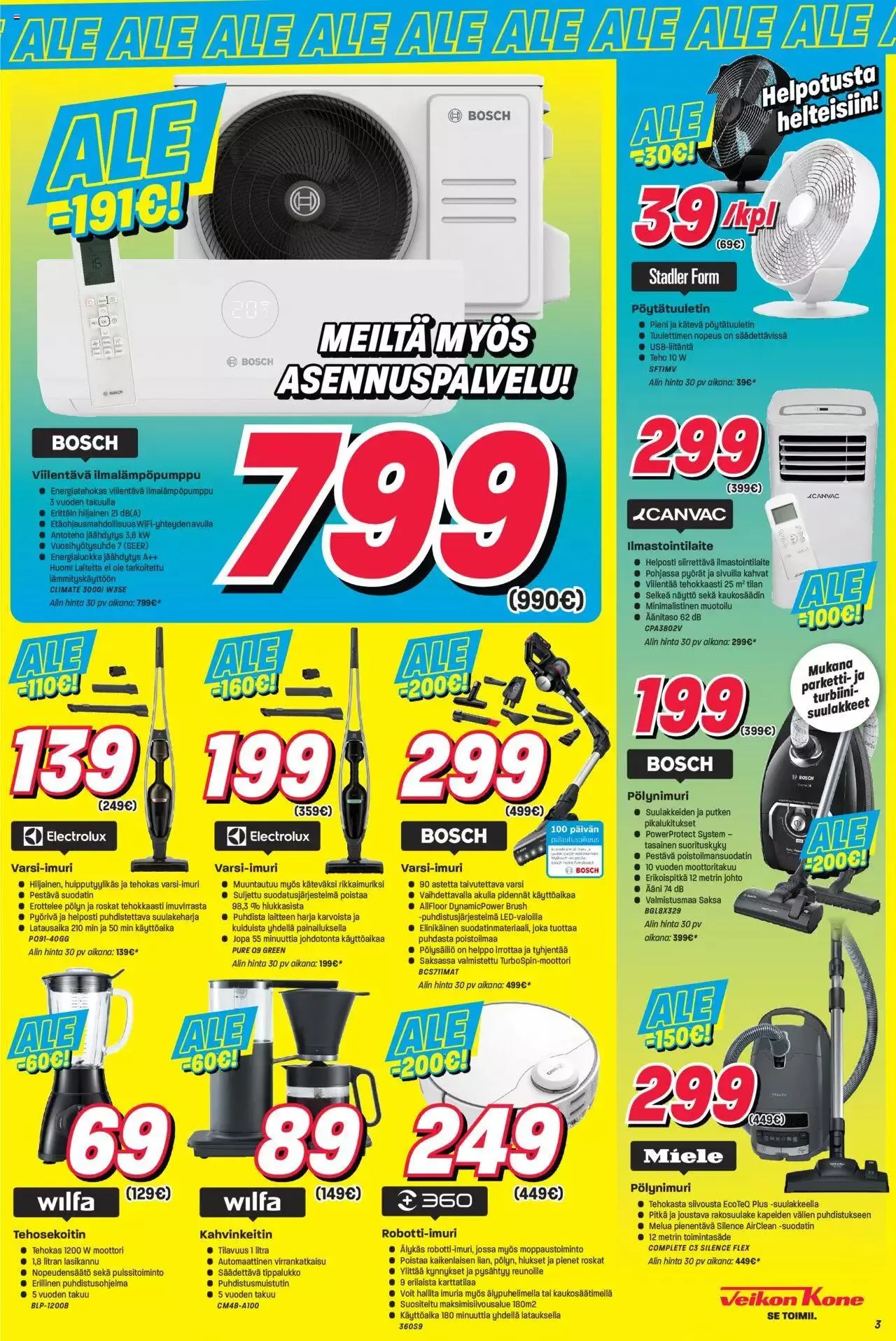 Veikon Kone tarjoukset voimassa alkaen 10. heinäkuuta - 31. joulukuuta 2023 - Tarjouslehti sivu 3